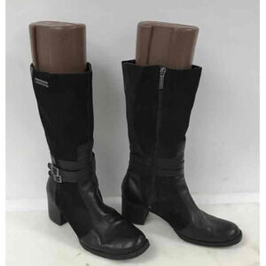 Harley Davidson Women’s Black Leather Zip Biker Boots Riding Size 9